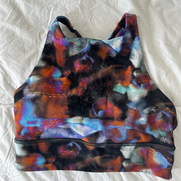 lululemon athletica Other - Lululemon Energy Long Line Bra High
Neck - Hyper Drift Multi